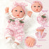 ZNTWEI 12'' Playset 3+ Baby Doll in Gift Box with Pink Cherry Pattern Clothes Accessories,Pacifier,Feeding Bottle.First