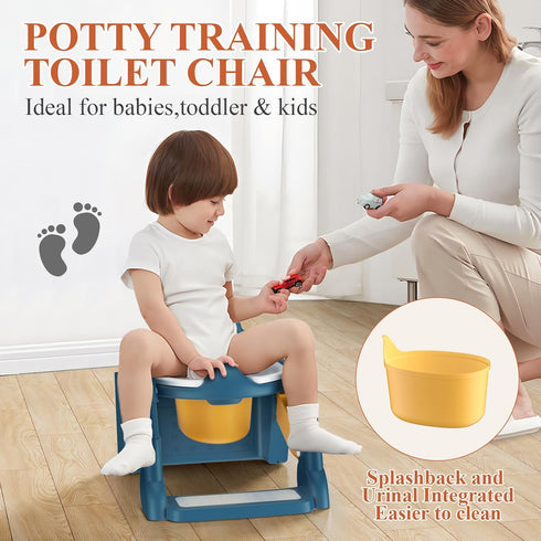Potty Training Seat, Toddler Toilet Seat for Little Boys Girls, Potty Training Toilet with Urinals, Toddler Step Stool
