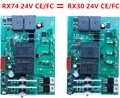RX74 24V 2.4G RX30 24V Weelye CE FC Bluetooth Remote Control and Receiver Kit Controller Control Box Accessories