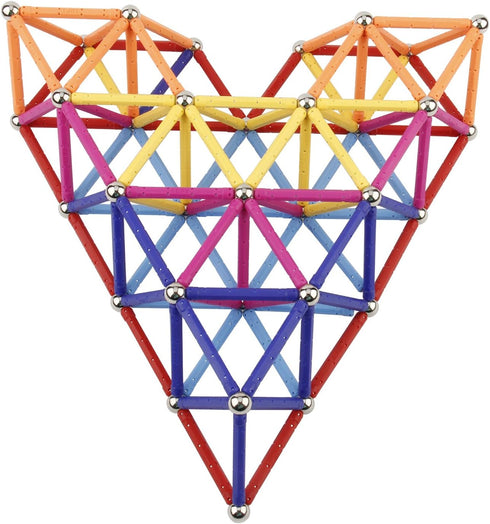 MONILON 160 Set 3D Pcs Magnet Building Sticks Kids Toys, Lengthen Magnetic Construction Building Blocks Brain Training
