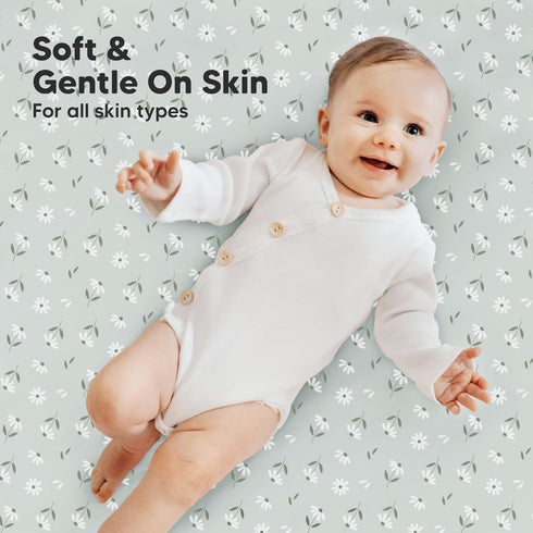 2-Pack 38x26 Pack Pack Mini Crib Sheets Fitted - N Play Sheets for and Play Mattress, Organic Cotton, Soft & Breathable