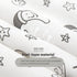 2-Way Zipper,2.5 6-12 Mosebears Sleep Sack Baby Winter Wearable Blanket with TOG Cotton Sleep Sack Unisex (White Star