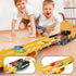 12 3 4 5 6+ Veslier Carrier Truck Race Track Toddlers Car Truck Toys, Toy Truck Transport Car Carrier & Race Cars