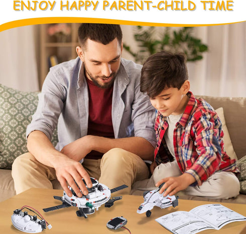 AESGOGO STEM Projects for Kids Ages 8-12, 6-in-1 Solar Robot Toys Science Kits, DIY Educational Building Space Toy