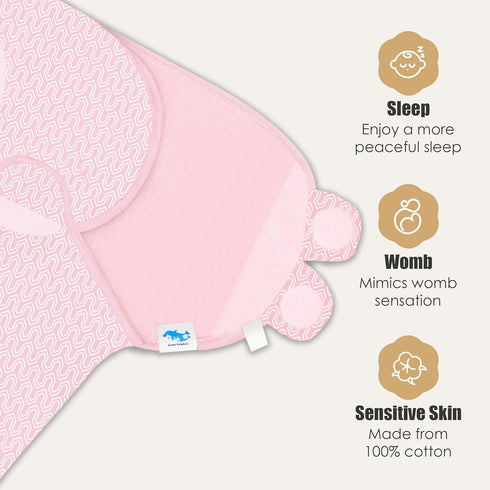 3-Pack 3-6 SWEET DOLPHIN Baby Swaddle Sleep Sacks - Newborn Swaddle Blanket with Soft Cotton - Ergonomic Wrap for Boys