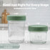 (4 oz, 12 Pack Set) WeeSprout Glass Baby Food Storage Jars w/Lids Snack, Puree, Reusable Small Containers, Breast Milk
