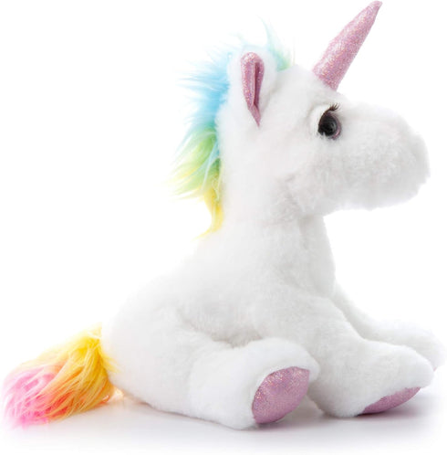 The Petting Zoo Lash'z Unicorn Stuffed Animal - 10 Inch Unicorn Plush Toy, Gifts for Girls