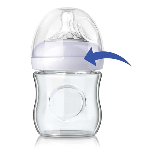 Replacement Screw Ring Compatible with Philips Avent Natural Bottles, Made by Maymom; Not for AntiColi Nipple