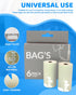 keepigo 6 72 Compostable Disposable Diaper Bags Refills | Rolls, Leak-Proof, XL Biodegradable Baby Poop Bags |