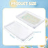 Hushee 12 7.87 4.72 0.67 Pcs Clear Flat Breast Milk Freezer Storage Organizer Space Saving Breastmilk Storage