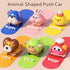STACTCUTE 6pcs 1-3, 6-12-18 1st Press and Go Animal Toy Cars for Toddlers Baby Push Go Battery-Free Long-Distance