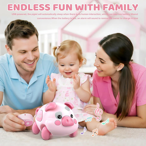 6-12 6 Tummy 7 8 9 10 11 0-1 OCHIDO Baby Toy Months, Musical Piggy Crawling Infant Toys with Light, Month Old Toys