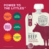 6+ 5g Nutrient-Packed 3.5 Oz, Pack 12 Serenity Kids Months Baby Food Pouches - Protein Grass Fed Beef Pouches - Veggie