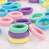 BAOLI 200PCS Cotton Baby Hair Ties, Mini Seamless Toddler Hair Bands, Soft Ponytail Holders for Kids, 5 Colors