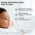 0-6 4pcs Garkoko Baby Pacifiers Months, Breast-Like Shape Soft Silicone Newborn Pacifiers with Large Air Holes
