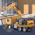 Excavator Toy Metal Cab, Big Digger Toys for Boys with Lights Sounds and Working Movable Parts, Friction Powered