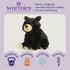warmies Microwavable & Weighted Stuffed Animals, Black Bear - Heated Stuffed Animal Plushie for Warmth & Comfort - Cute