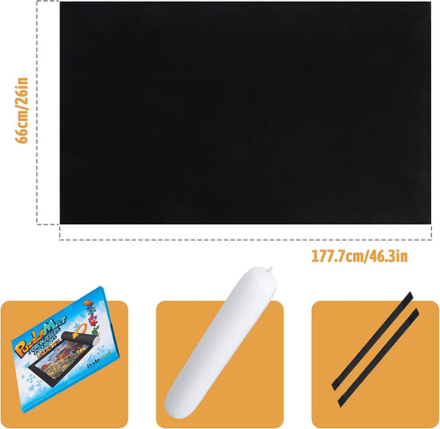 Lavievert Jigsaw Puzzle Mat Roll Up, Portable Puzzle Storage for Up to 1500 Pieces, Eco-Friendly Material