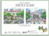 Galison Michael Storrings Springtime at The Library Double-Sided Puzzle, 500 Pieces, 20” x 20”