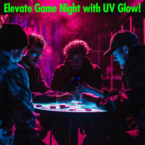 UV Glow in The Dark Playing Cards by Island Dogs - Durable Neon Deck for Parties, Game Nights, and Collectors