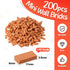Mini Bricks Tiny Bricks for Landscaping Red Miniature Bricks Model Brick Wall Small Bricks for Crafts Realistic Fake Bricks Mini Blocks for Dollhouse Garden Accessories, 1/35 Scale (200 Pcs)