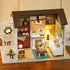 1:24 TuKIIE DIY Miniature Dollhouse Kit, Scale Wooden Mini Doll House Accessories with Furniture for Kids Teens