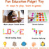 24 Pcs Fidget Blocks, Push Silicone Popper Sensory Toy, Infinity DIY Pop Building Blocks for Classroom Use