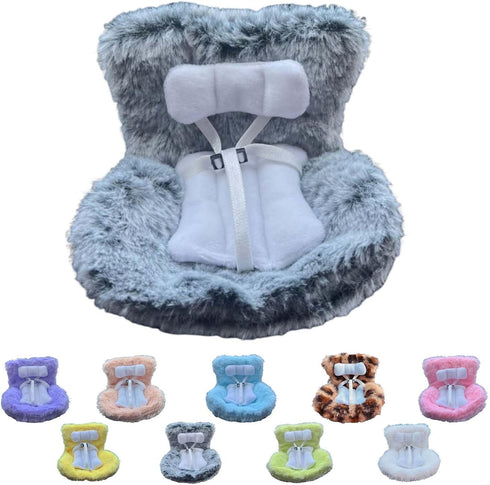 Generic Car Decorations,Car Seat for Dolls with Soft Furry Cushion,Have a Seat Clips