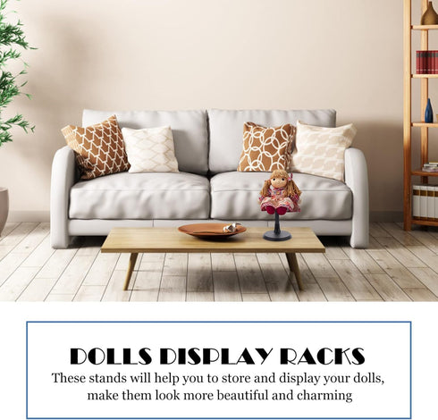 2 Sets Doll Stand Displaying Stand Doll Holding Rack Practical Doll Bracket Dolls Display Racks Doll Display Rack Doll Holders Doll Support Doll Figure Display Holder Doll Rack
