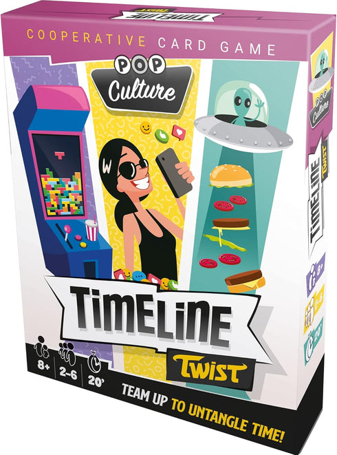 Zygomatic Timeline Twist - Pop Culture Edition Trivia Game, Fun Family Game for Kids and Adults, Ages 8+, 2-6 Players