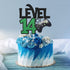 Level 14 Game Birthday Cake Topper - Video Game Boy's 14th Birthday Level Up Party Supplies - Game On Winner Gaming