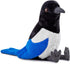 ZHONGXIN MADE Magpie Plush Toy - Realistic 12inch Black Magpie Bird Stuffed Animal, Cute