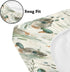 KuphiL10C Mattress-28x52 Cute Ducks Pattern Baby Sheets for Crib, Unisex Mallard Ducks Leaves Nursery Fitted Bed Sheet