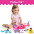 XDUOYJOY Pink Airplane Toy for Kids, Plane Toys with Dolls, Furniture and Accessories for Boys Girls Birthday, Toy