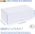 100 Count Trading Card Top Loaders, 8-Pack Toploader Storage Box with Dividers & Labels for TCG/Magic/Mtg Collection