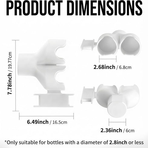 Generic S2 S2, Bottle & Hose Holder for Breast Pump (Spectra Accessories), Fit for Organize and Simplify Your Pumping