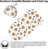 Qwalnely Golden Retriever Swaddle Blanket with Hat for Baby, Dog Theme Swaddling Baby Stuff