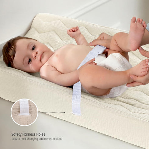 Cotton Quilted Changing Pad Cover for Babies