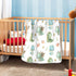 Cute Dragon Baby Blanket, Soft Cozy Reversible Nursery Receiving Swaddle for Boys Girls, 30x40 in