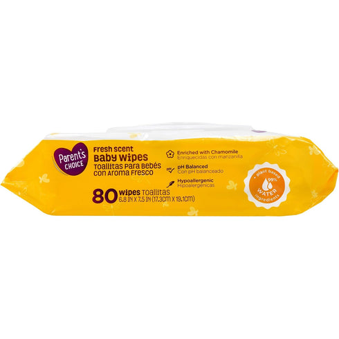 DELECLE 80ct Parent's Choice Fresh Scent Baby Wipes