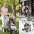 UQBEUQ 4 Stroller Rain Cover, Universal Rain Cover for Stroller with Waterproof Zipper, Clear Travel Weather Shield