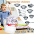 Kids Kitchen Pretend Play Toys Accessories with Stainless Steel Cookware Pots and Pans Set, Classic Cooking Utensils