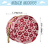PYBUG Lip Round Pacifier Storage Case, Polyester & TPU Lined with Hook Buckle, Pacifier Container Box for Baby, Fashion
