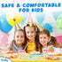 PixiPy Birthday Party Hats for Kids, 12 pc Colorful Cone-Shaped 7 inch Celebration Headwear Supplies