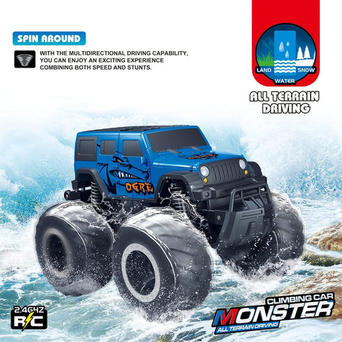 Threeking 1:16 SUV Toys RC Car Truck, Waterproof Remote Control Cars Suitable for All Terrain 4WD Off-Road Gifts for