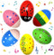 Hidreams Wooden Musical Egg Easter Egg Shakers Maracas for Baby Kids Instrument Early