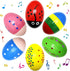 Hidreams Wooden Musical Egg Easter Egg Shakers Maracas for Baby Kids Instrument Early