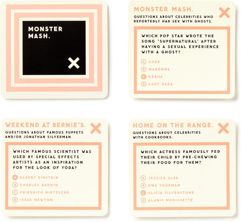 Brass Monkey Irrelevant Celebrity Trivia Game