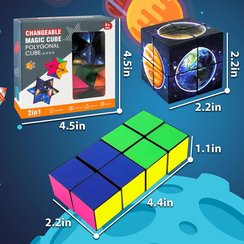 Luaxkpi 6-12 6 7 8 9 10 8-12 10-12 Toys for Boys Age Birthday Gifts for Year Old Boy Girls, Fidget Toys Infinity Cubes