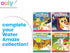 OOLY Water Amaze, 12 Reveal Boards & Brush, Reusable Water Reveal Pads for Kids, Water Coloring Books for Toddlers
